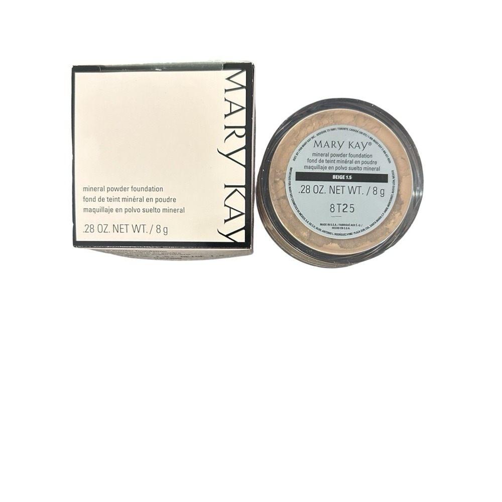 Mary Kay Mineral Powder Foundation .28 Oz /8g - Beige 1.5 - #040988 - NOS NIB